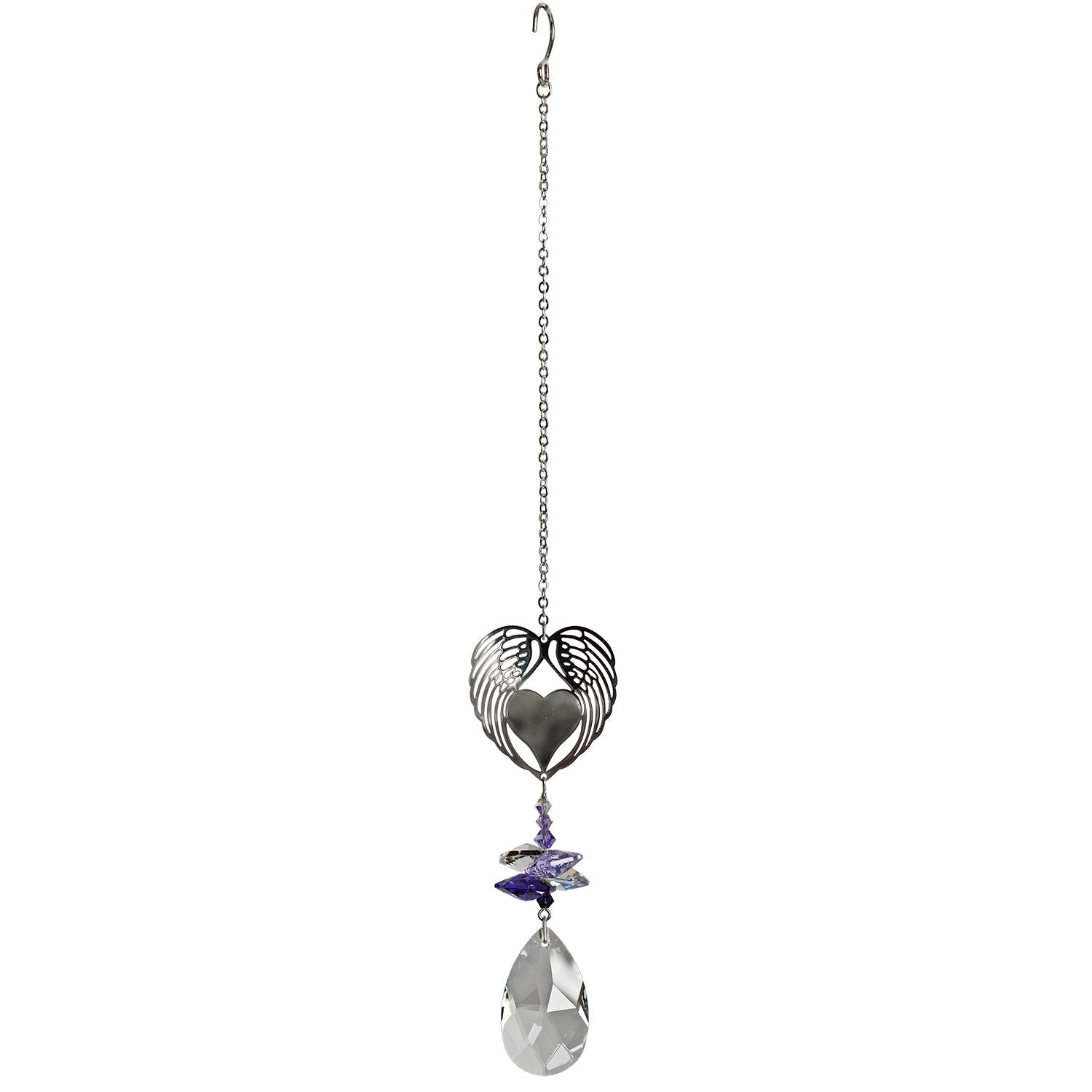 Crystal Fantasy Suncatcher - Winged Heart from Woodstock Chimes