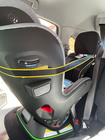 multi directional top tether on a knox car seat