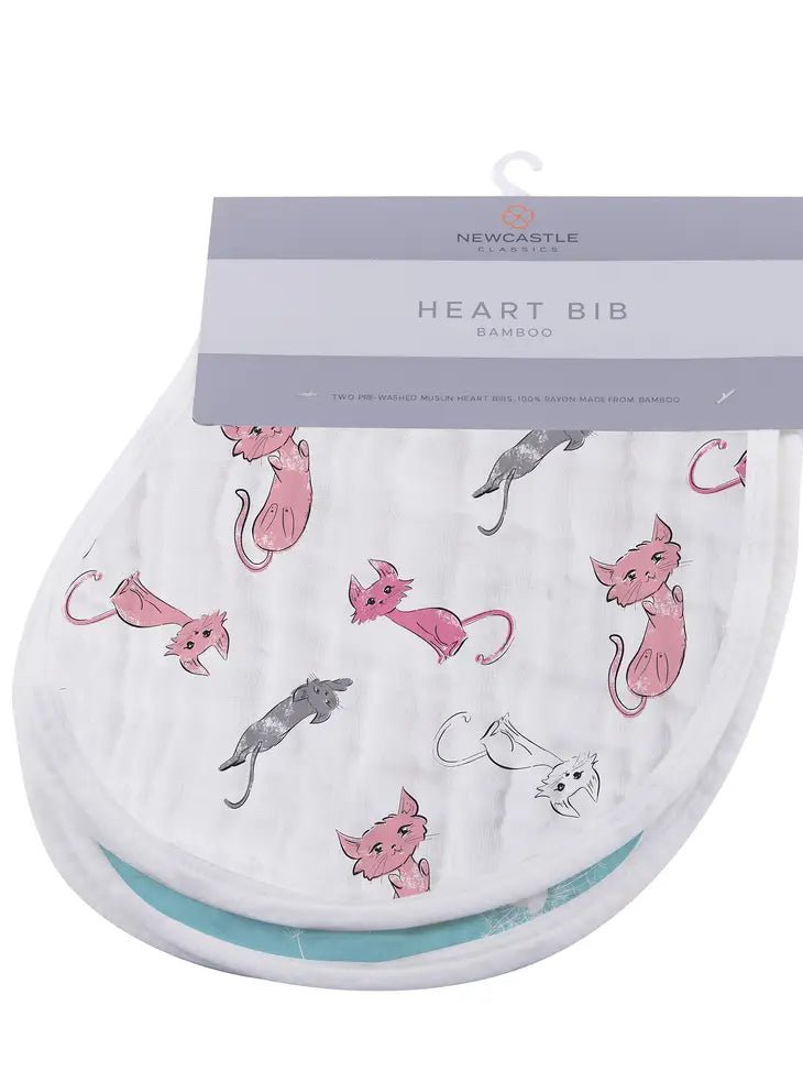 Dandelions Heart Bibs - Set of 2