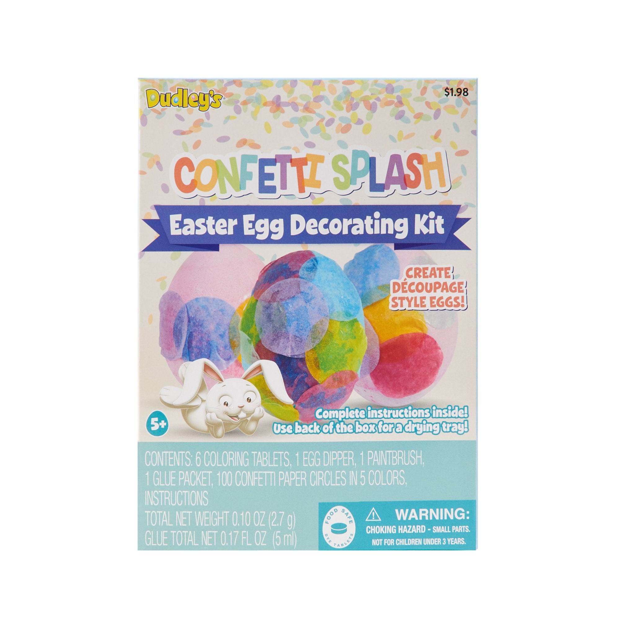 Dudleys Easter Egg Decorating Kit- Confetti Splash