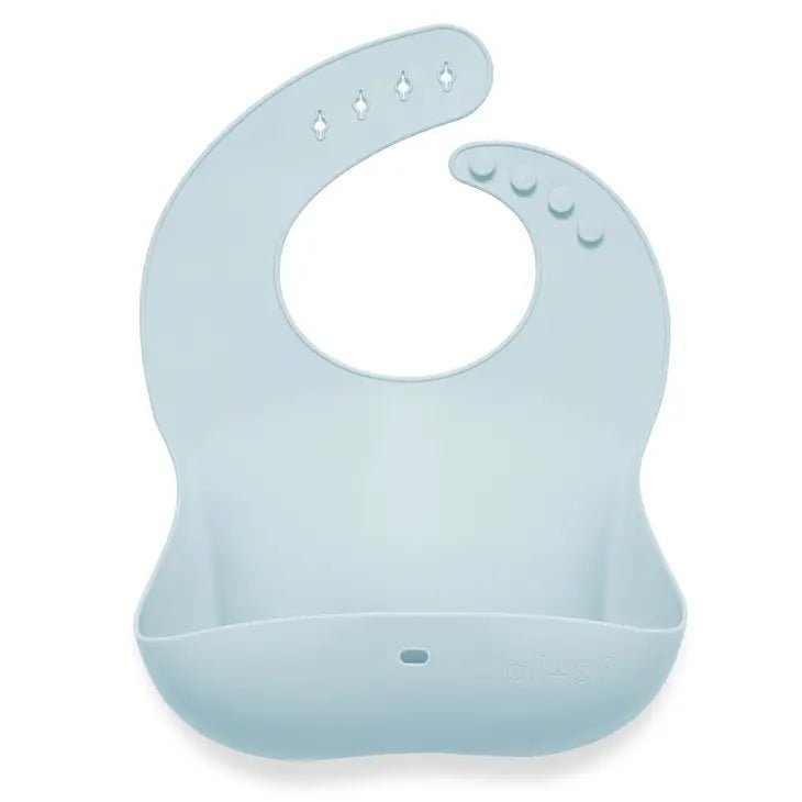 Silicone Baby Bib Roll Up & Stay Closed