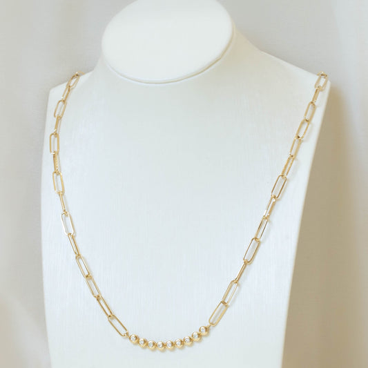 Mixed Paper Clip Chain Necklace – Ashley Schenkein Jewelry Design