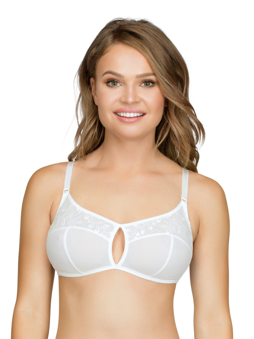 Serene Unlined Triangle Bra - Ivory - A1562