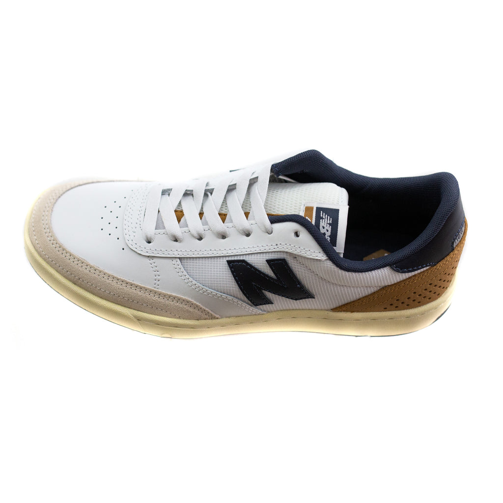 new balance white and navy