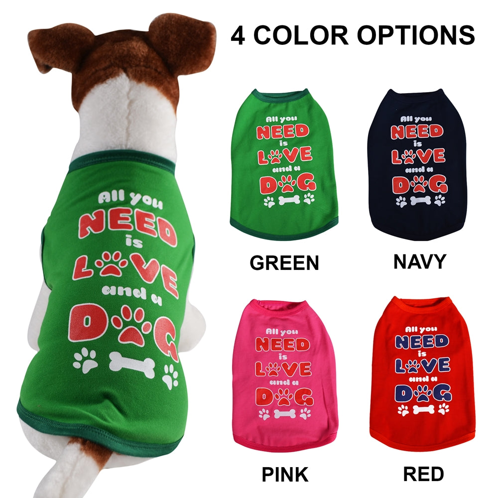 DogsMart lv all weather t-shirt for dog clothes (m)
