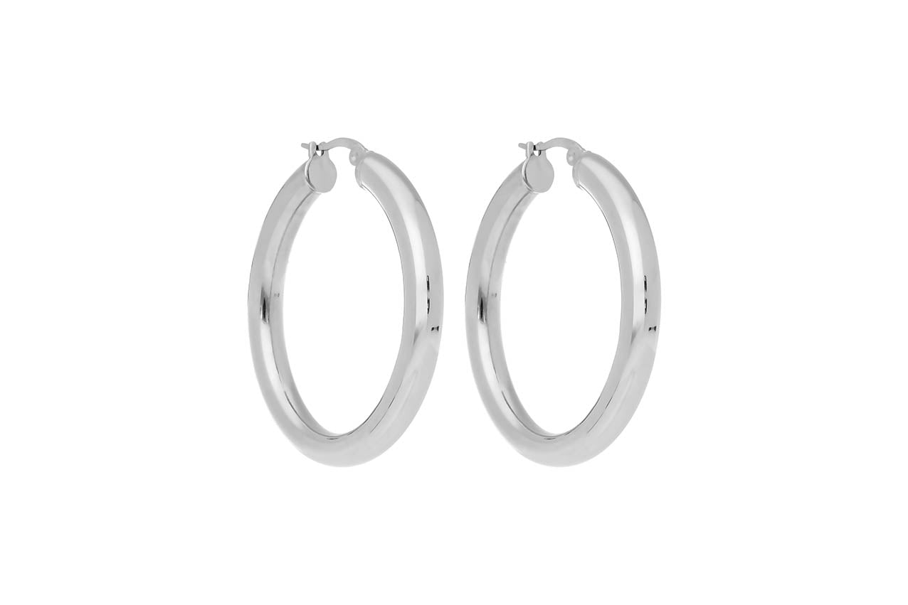 Garnet Hoop Earrings - ILgemstones