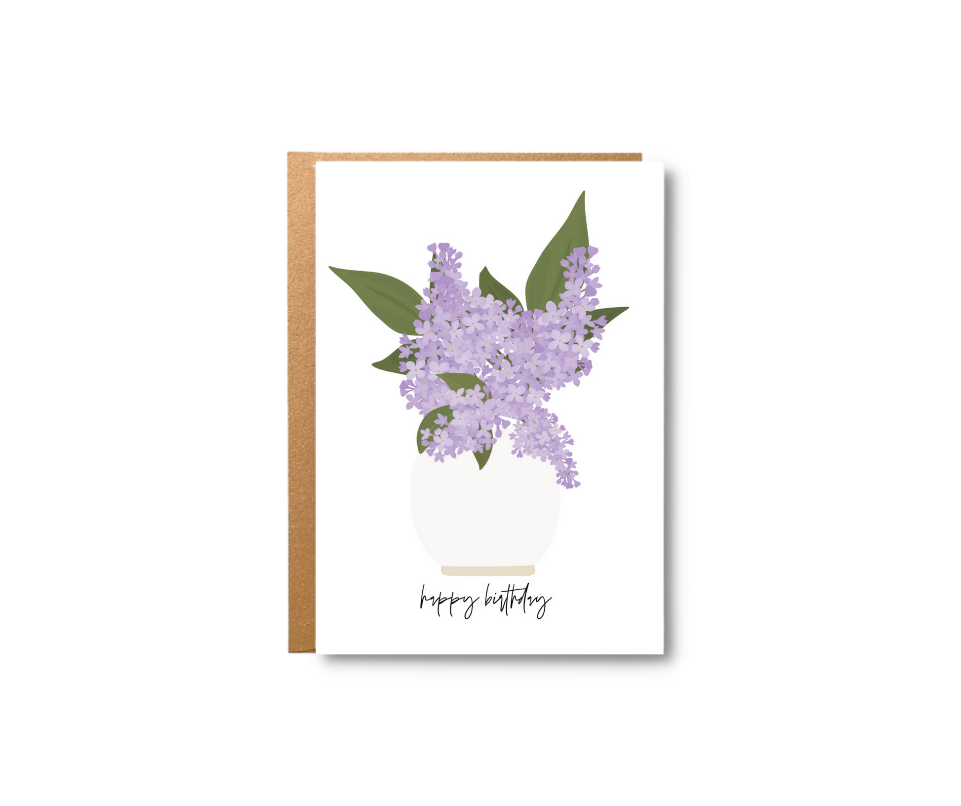 Happy Birthday Lilac Greeting Card – Joyful Living