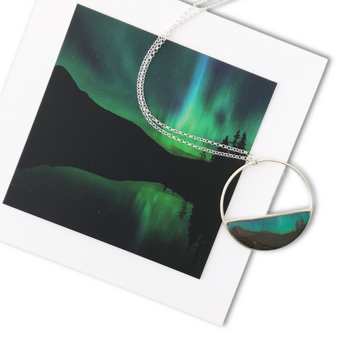 Northern Lights Necklace by Foterra Jewelry