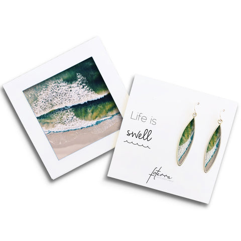 Green Sea Earrings for St. Patrick's Day
