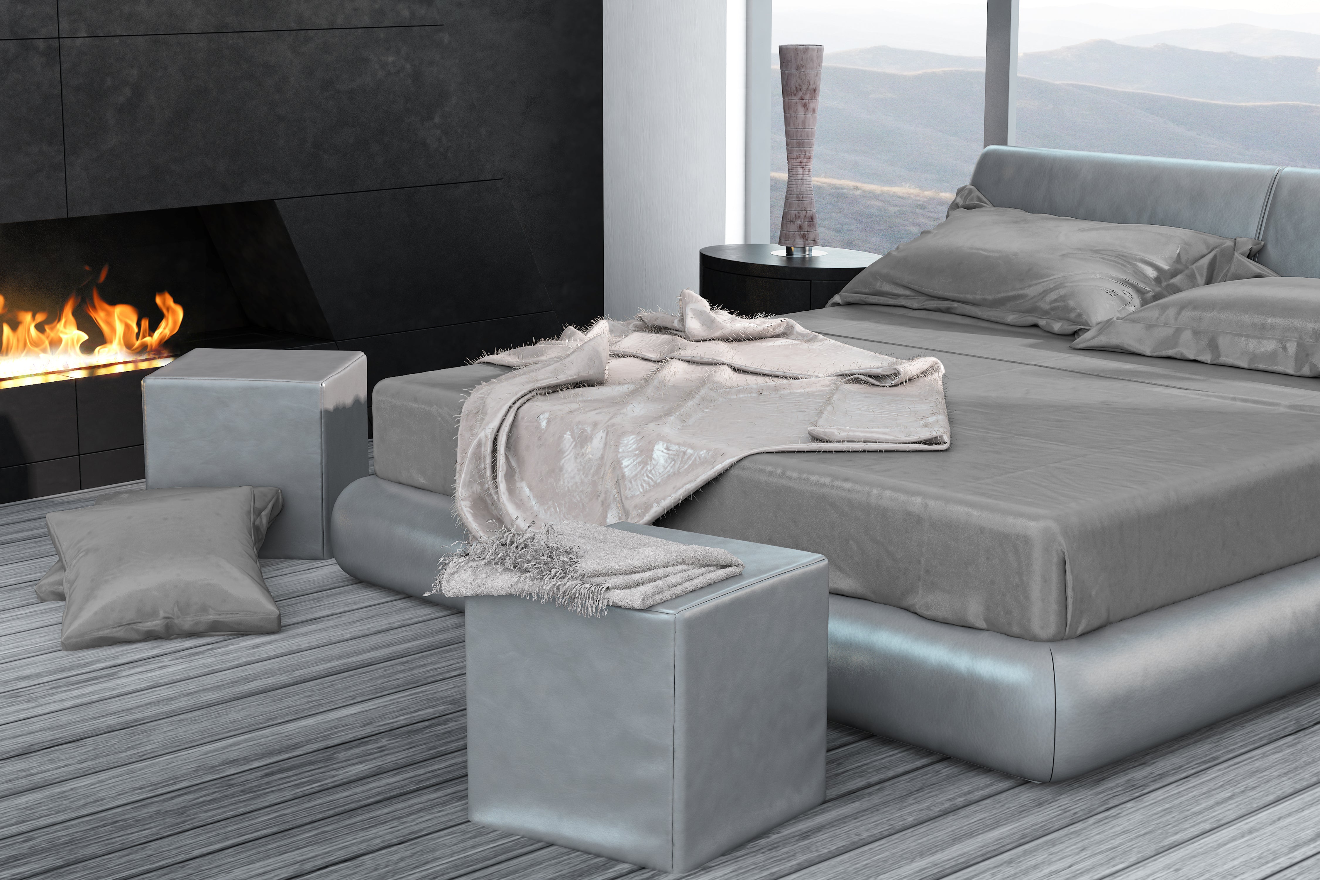 GREY - LUSTROUS SILK SHEET SET - CILQUE