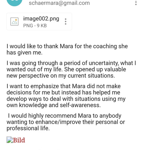 Kundenrezensionen/Testimonials/Reviews Mara Schär