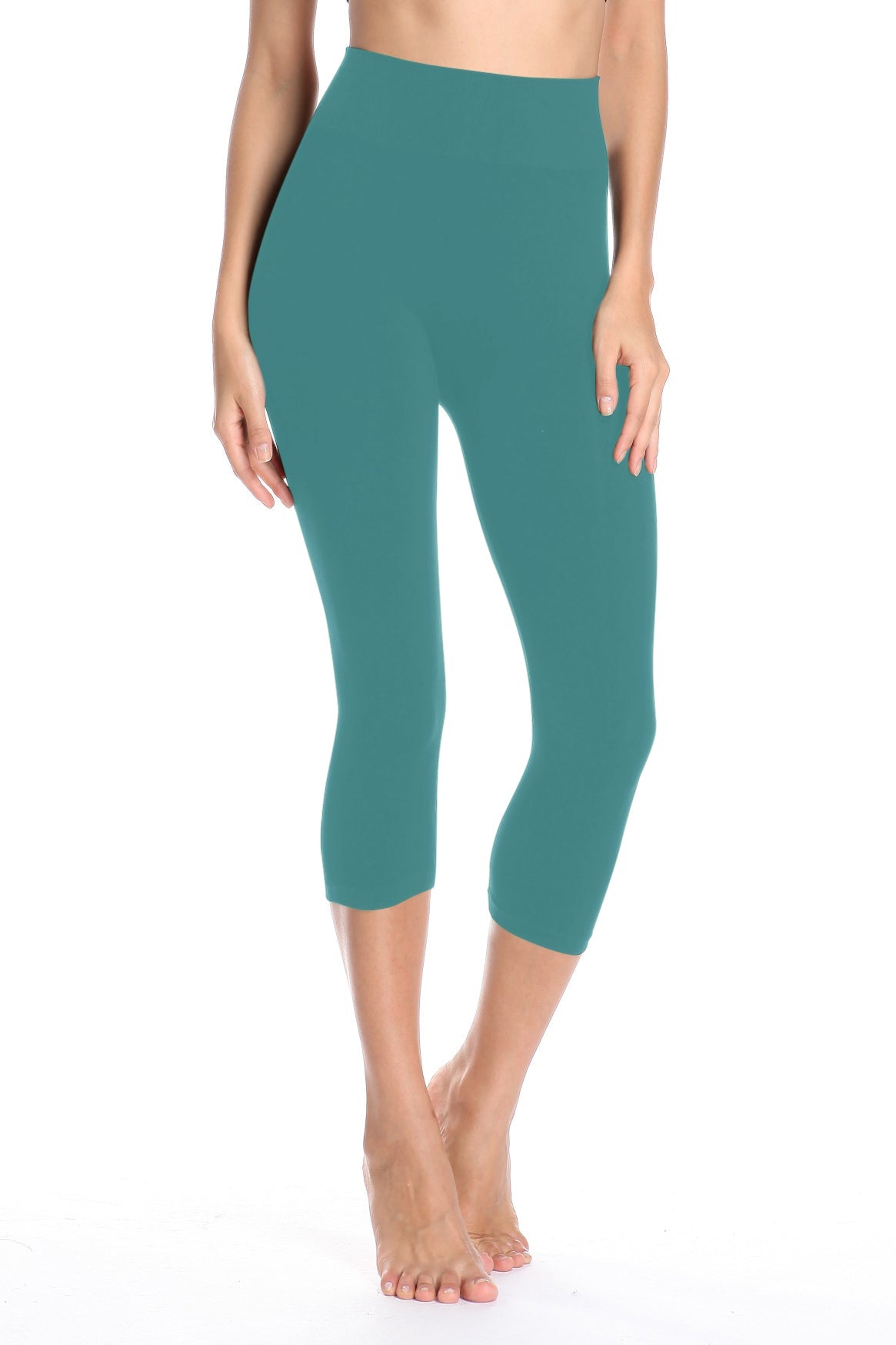 Sgrib - green 4 - Women's Fashion Capri Leggings - xs-xl — scott