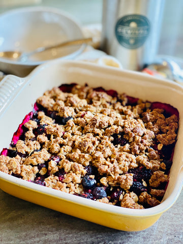 berry crisp recipe by Revival Ice Cream