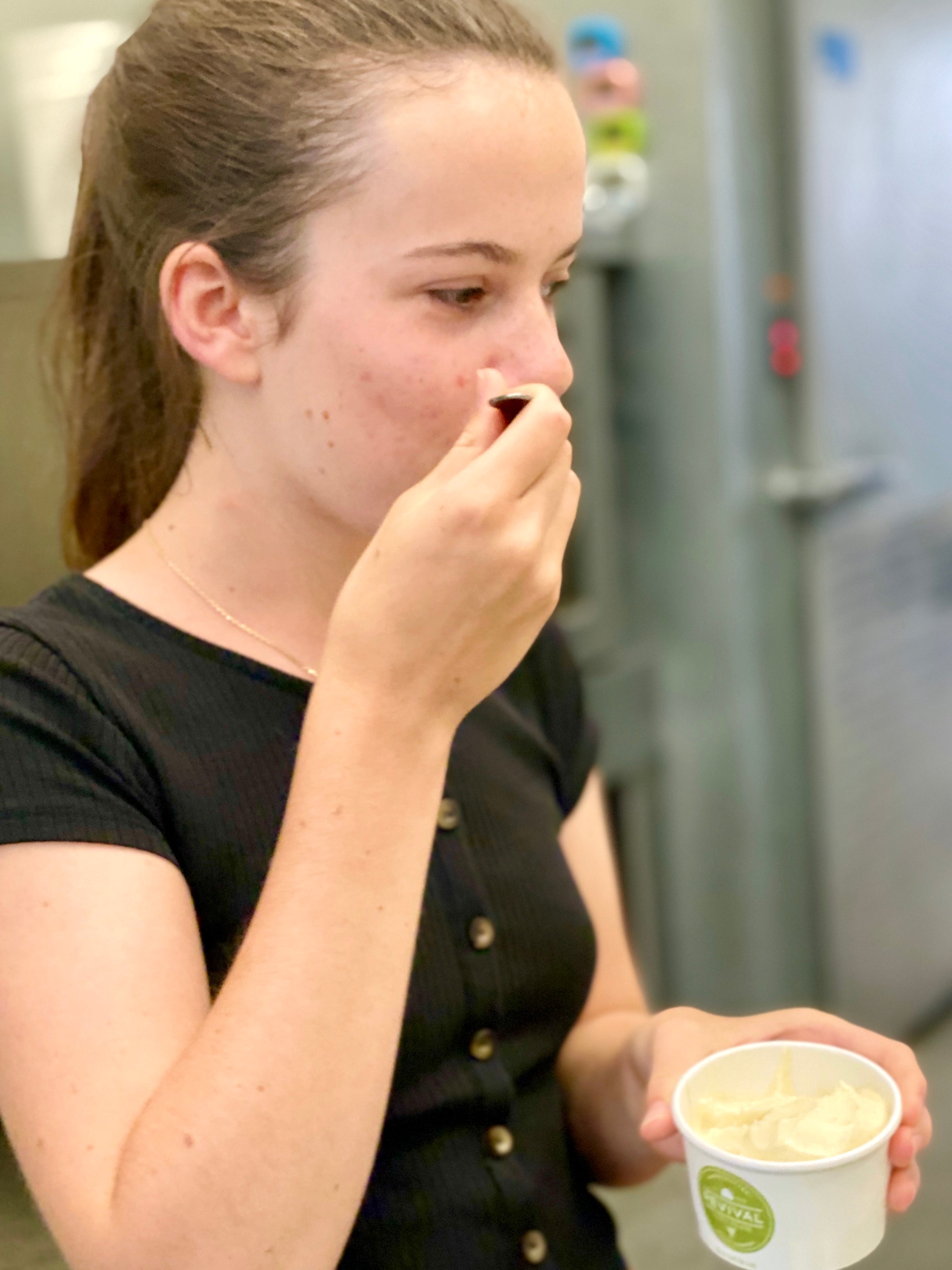 vegan ice cream tasting - summer lemonade