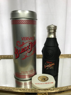 Campaña Depresión Vegetación Black Jeans Versace Edt 75 ml. Vintage original 1997. Sealed bottle – My  old perfume