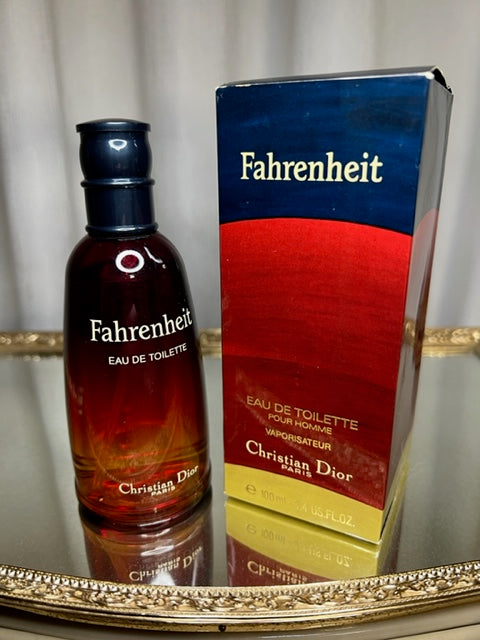 Stratford on Avon Oh jee ontwerp Fahrenheit Dior edt 100 ml. Extremely rare first edition. Sealed bottl – My  old perfume