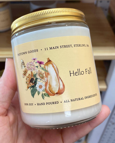 Hello Fall Jar Candle