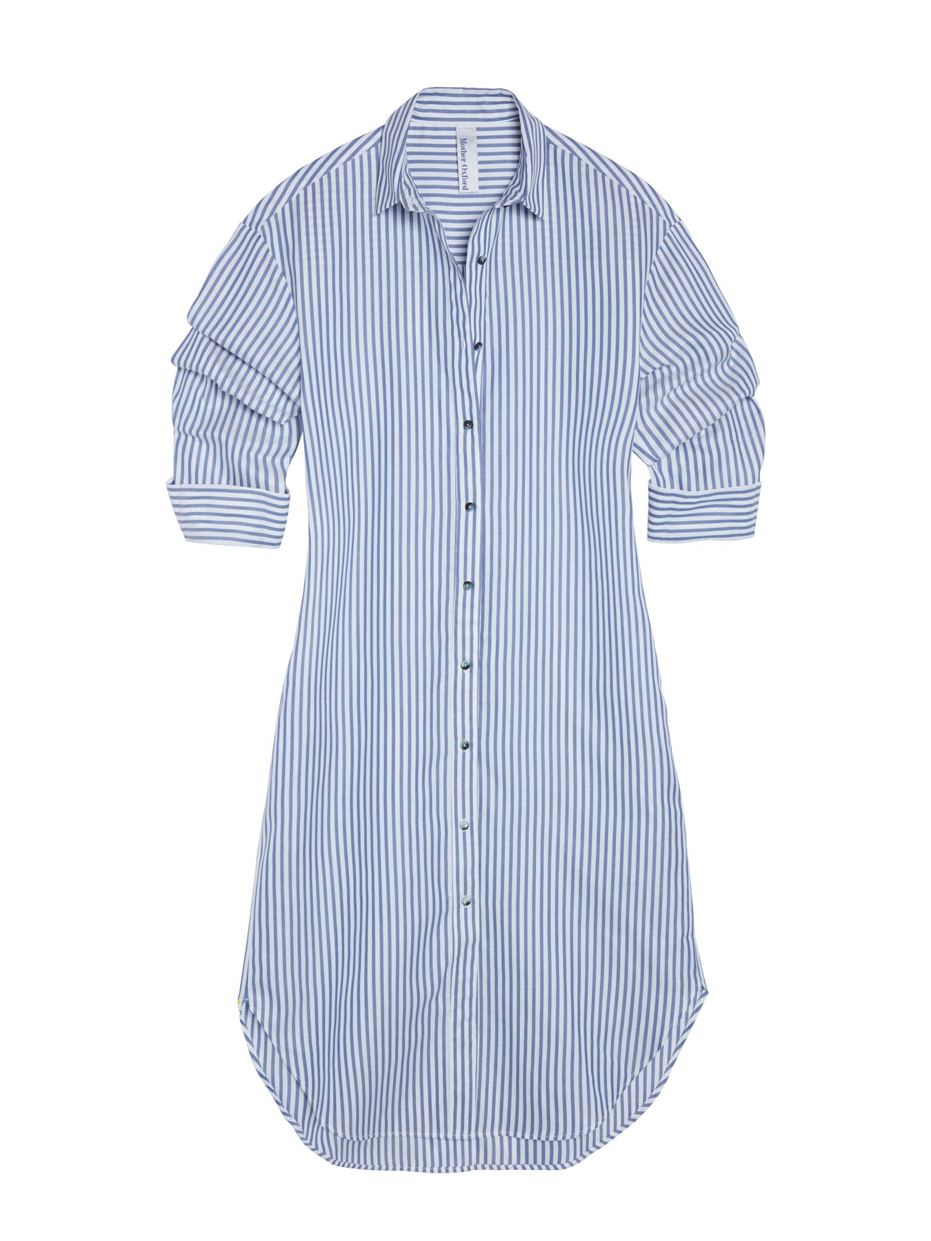 Mother Oxford Essential White Oxford Shirt Dress for Women