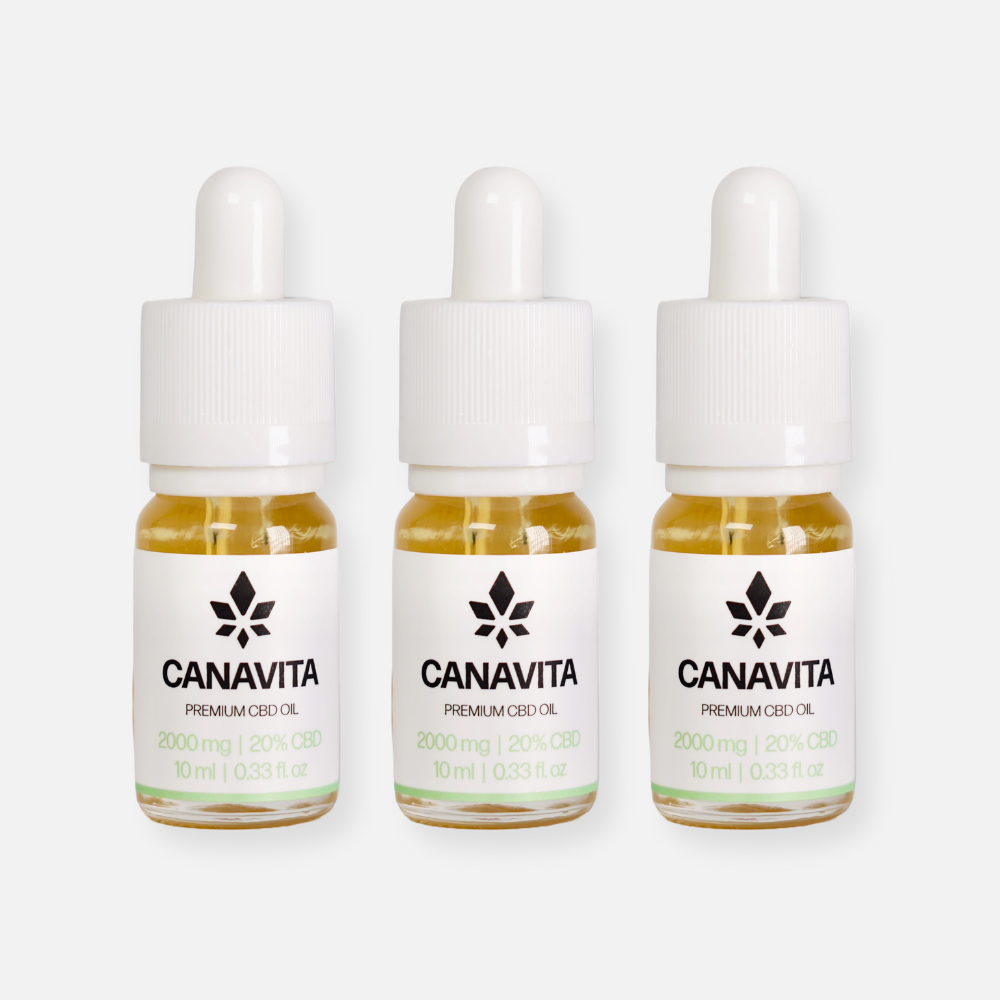 Billede af Fuld spektrum premium CBD olie 20% 3 for 2 (SPAR 33%) - 3 x 10 ml 20% (2000mg)