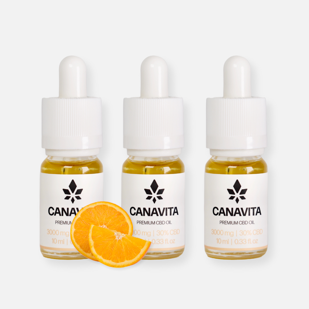 Billede af 3 for 2 CBD olie 30% appelsin (SPAR 33%) - 3 x 10 ml 30% (3000mg)