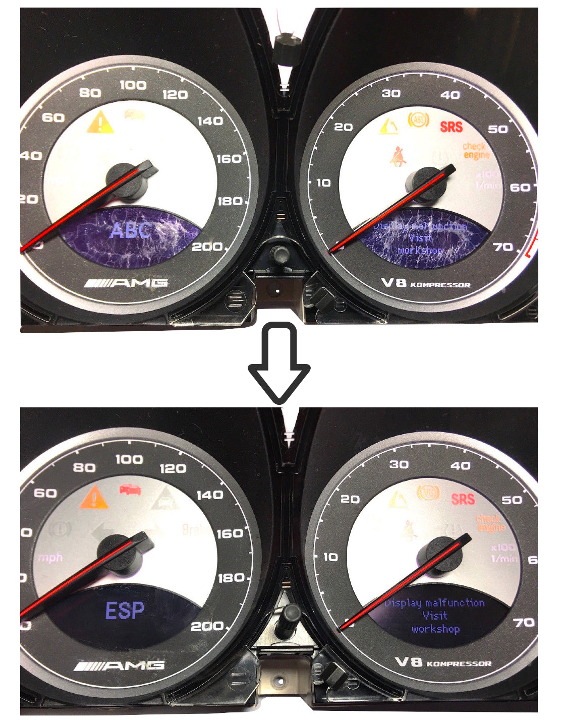 Repair Service For 2003 2004 2005 Mercedes Benz Speedometer Cluster Il German Audio Tech