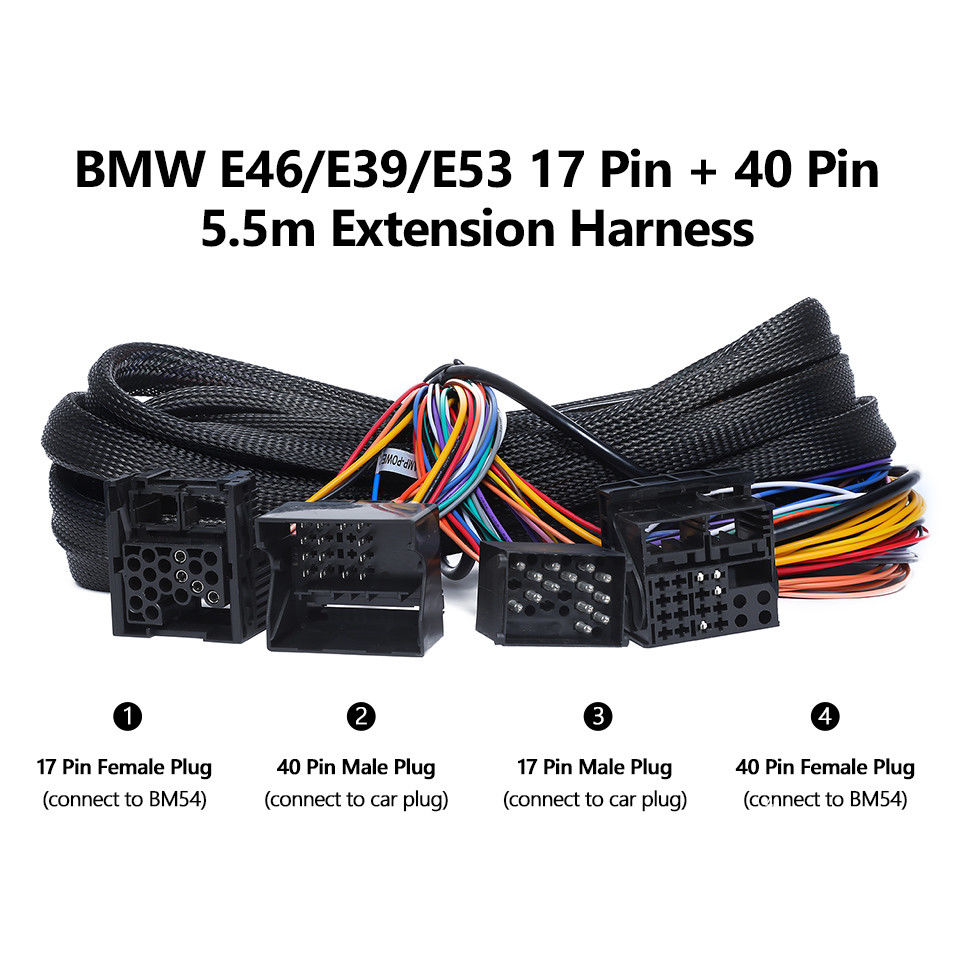 A0582 BMW E46/E39/E53 Extended Wiring Harness 17Pin 40Pin for GA9150B