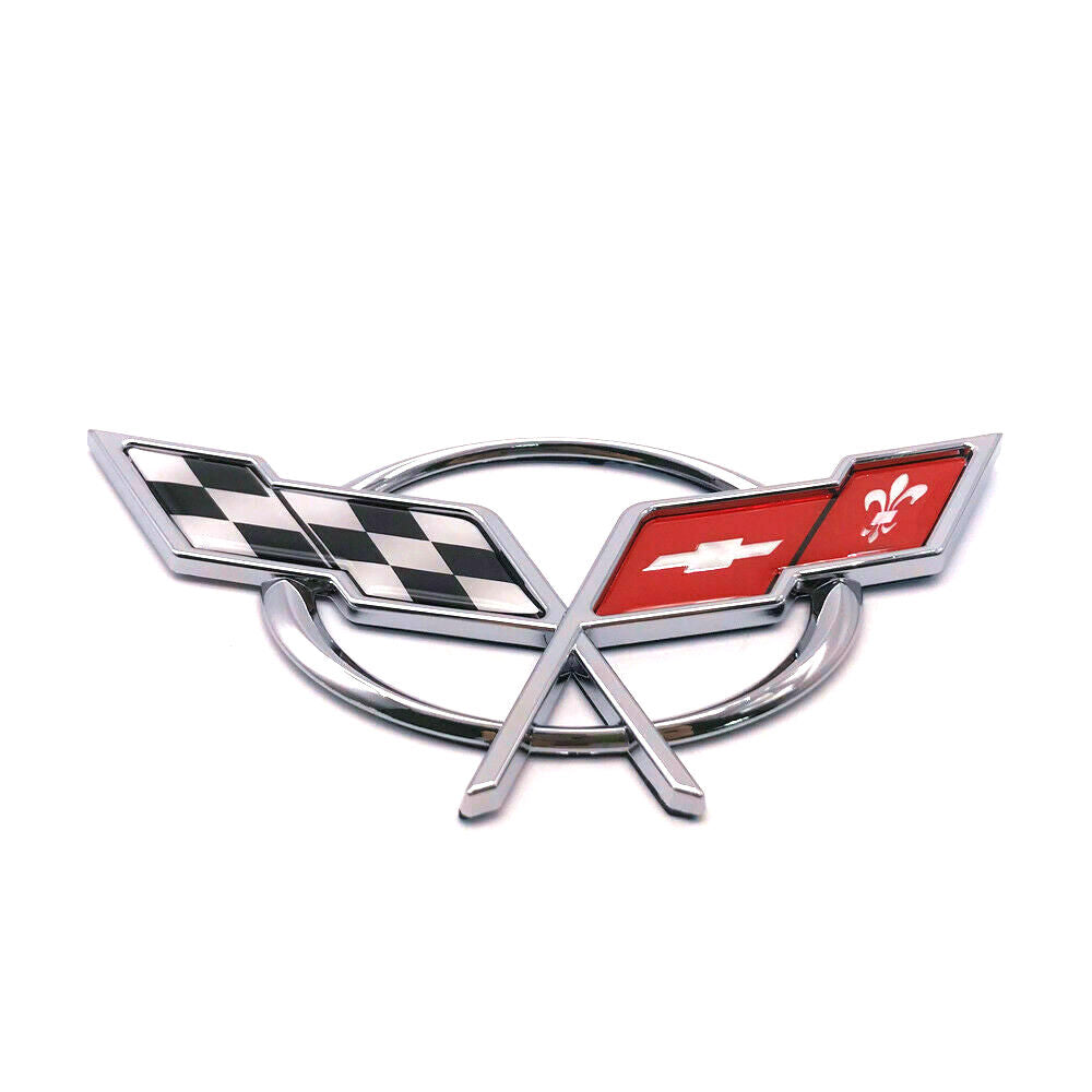 Hood Trunk Cross Flags Decal Emblem Badge for Corvette C5 Z06 1997-200 ...