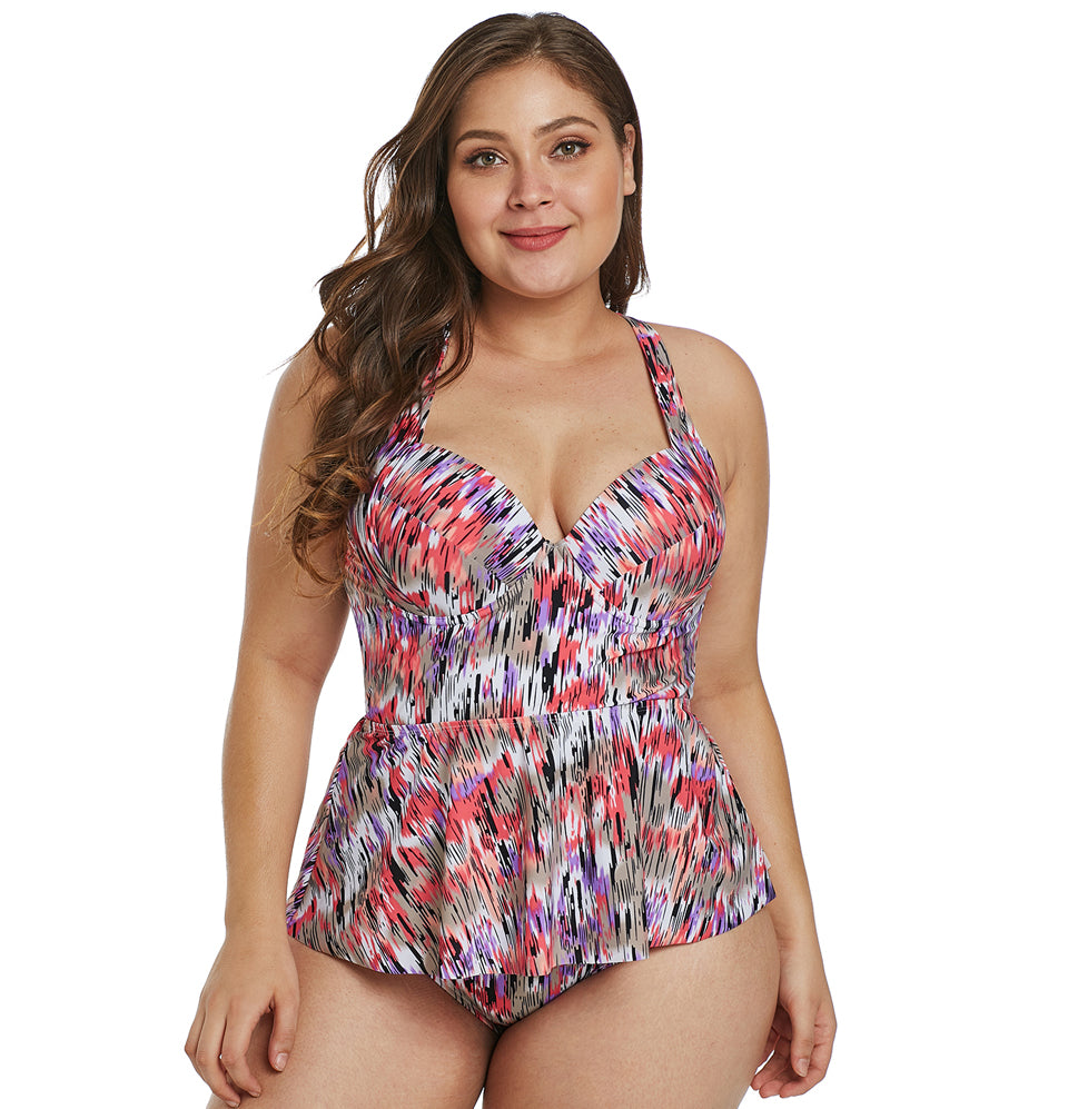 boho plus size swimwear