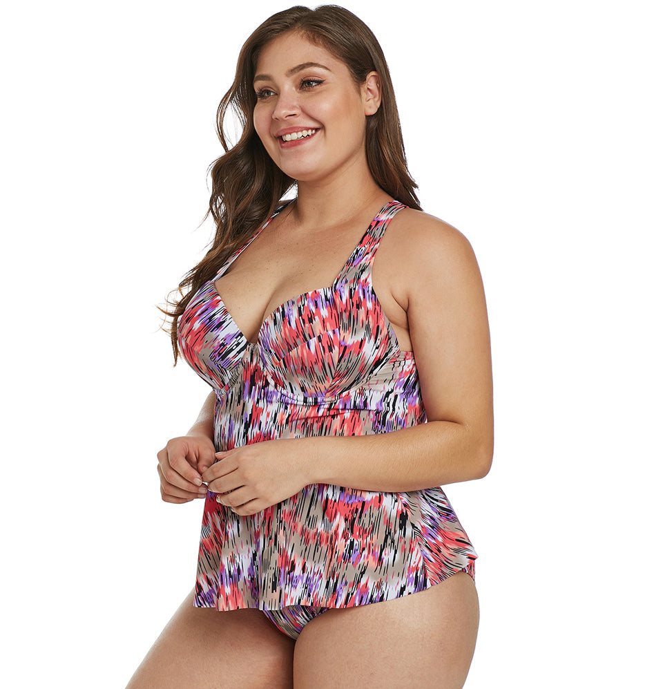 boho plus size swimwear