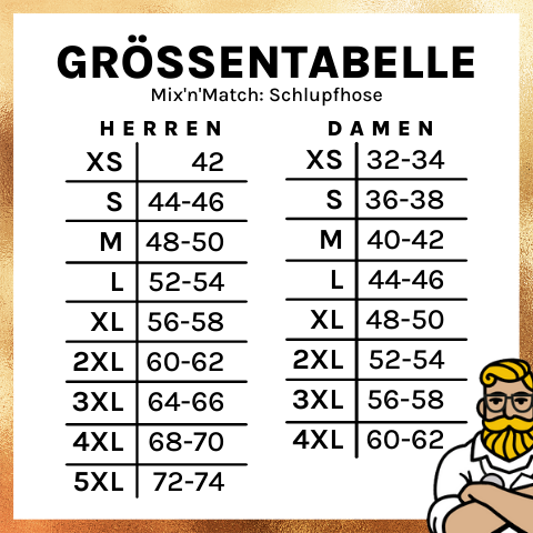 Größentabelle: HM 14