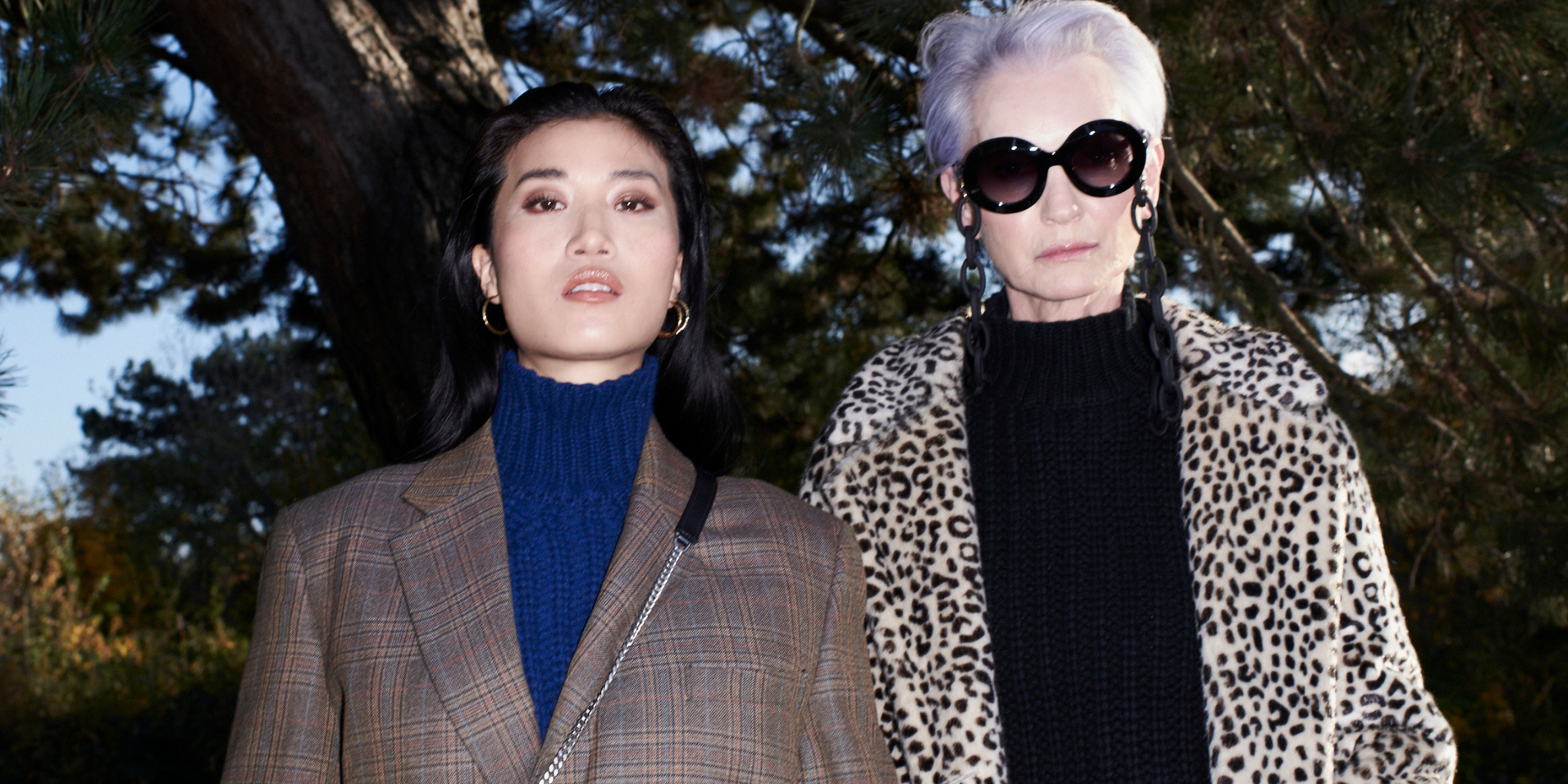 Women Fashion Earth Nature Leopard Coat Knitwear Jumper Blazer Sunglasses SKIIM Paris