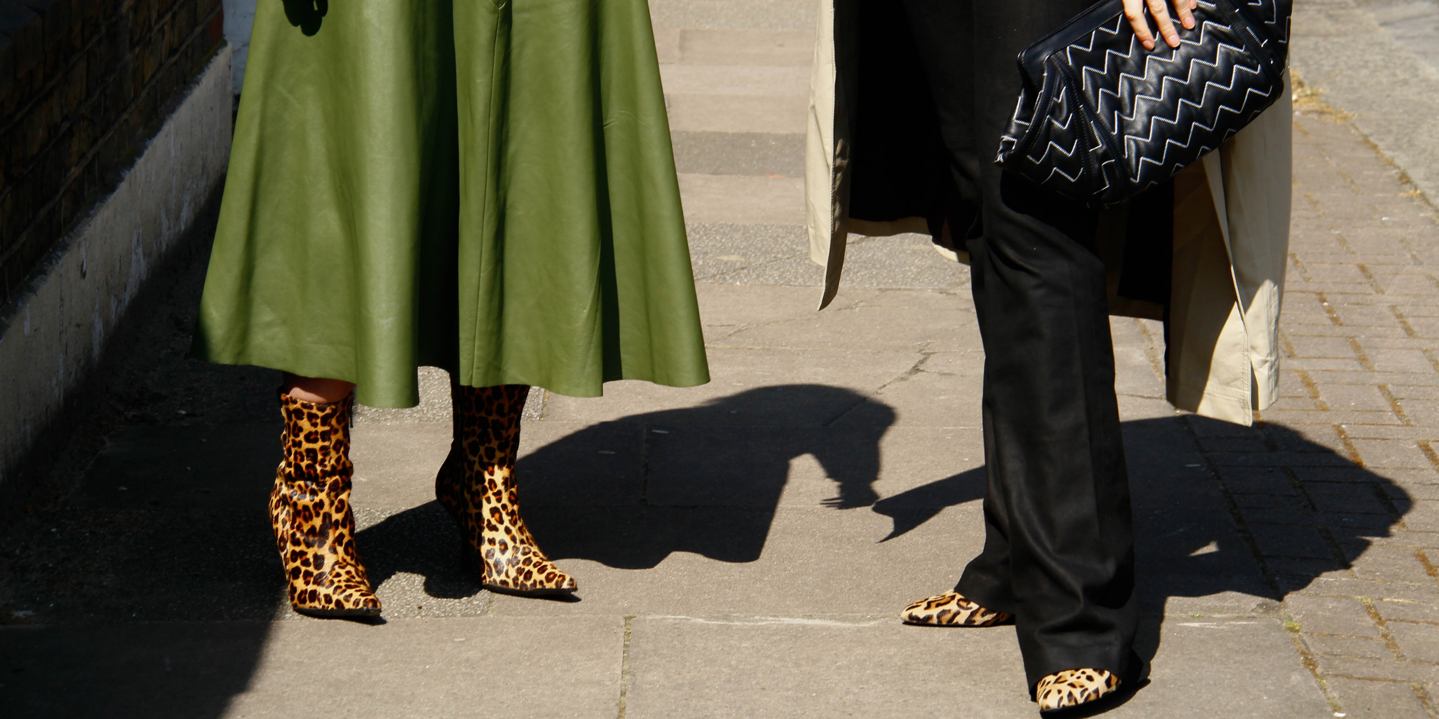 leopard boots khaki leather trench black clutch womenswear skiim paris
