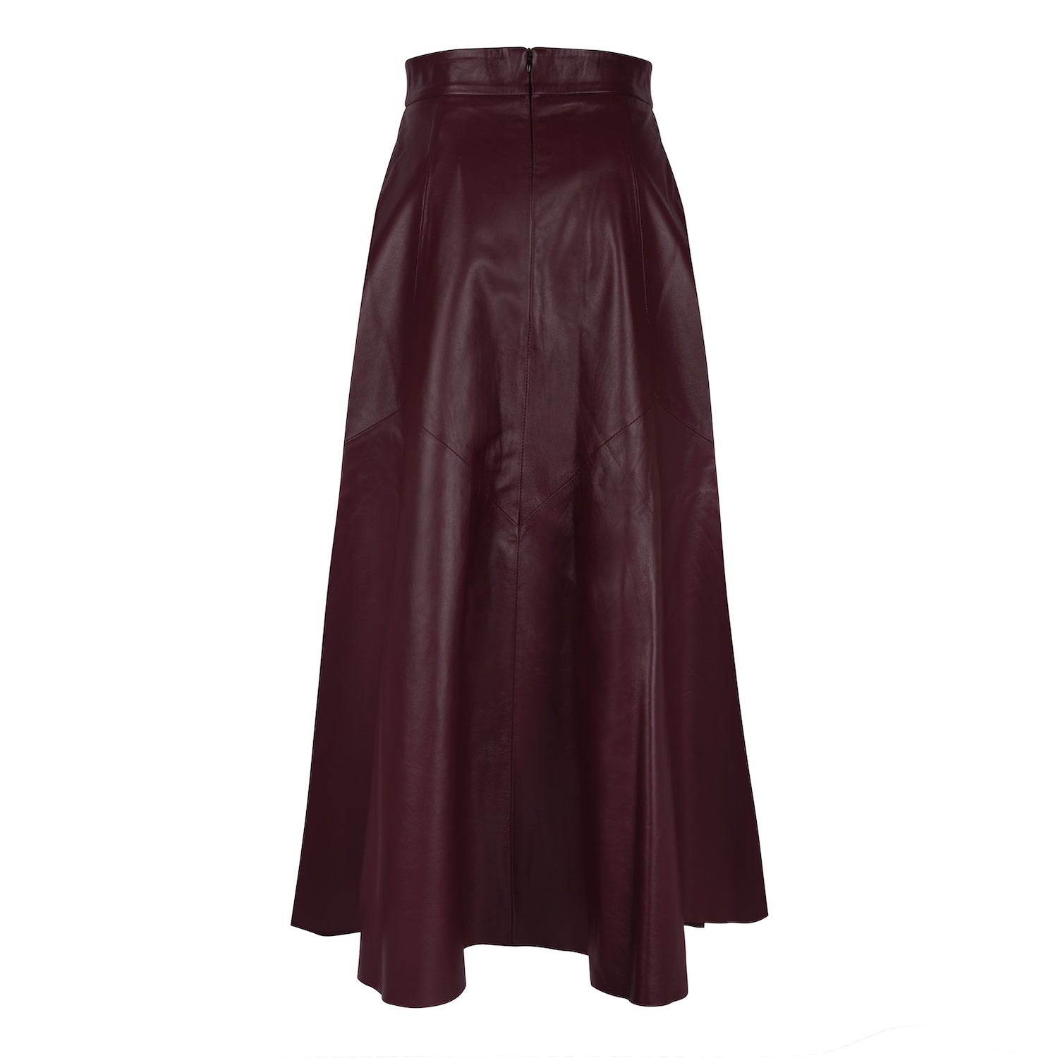 Buy Leather Midi Skirt Online In India -  India