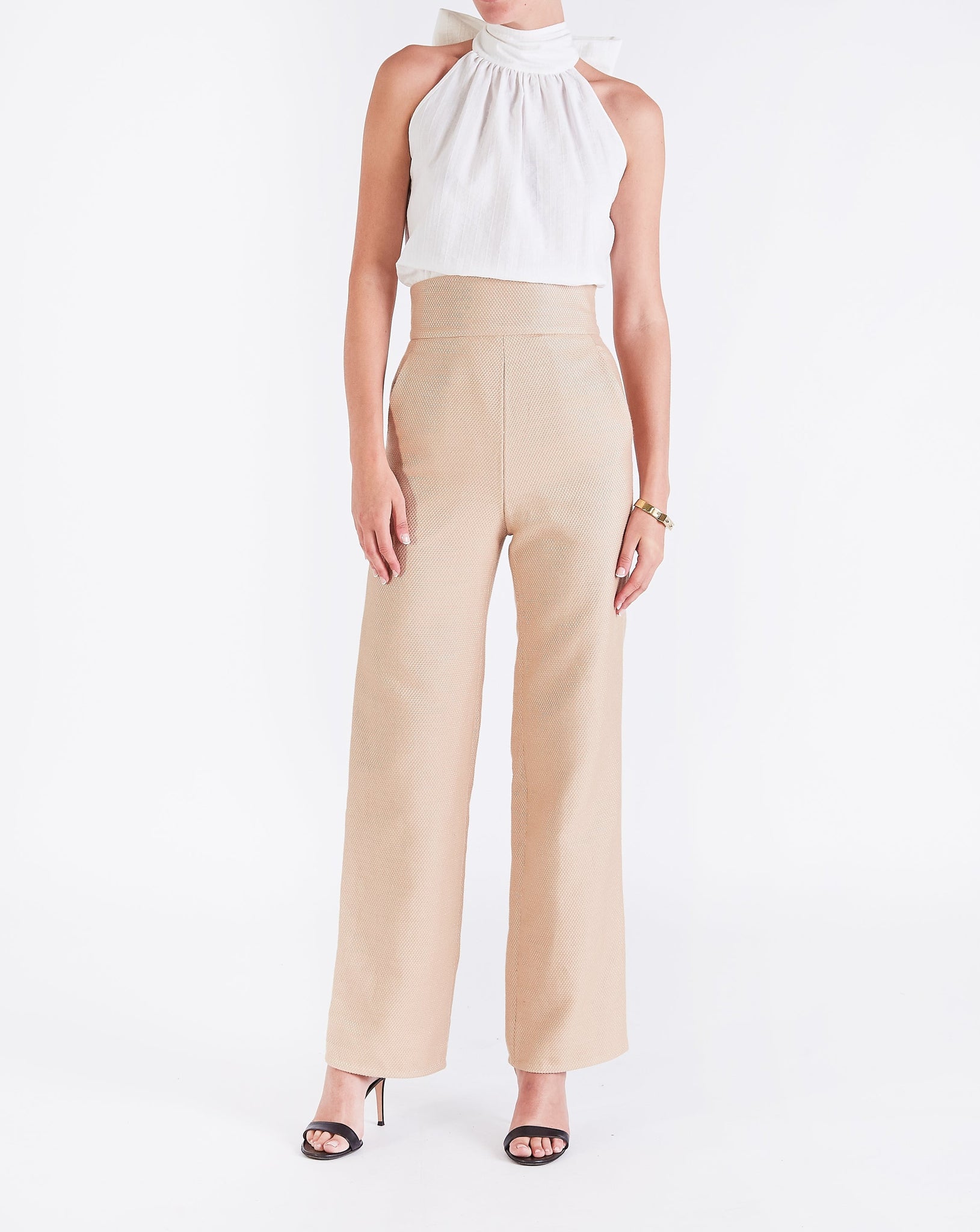 Nat WIDE LEG TROUSER - SUNFLOWER – SKIIM Paris