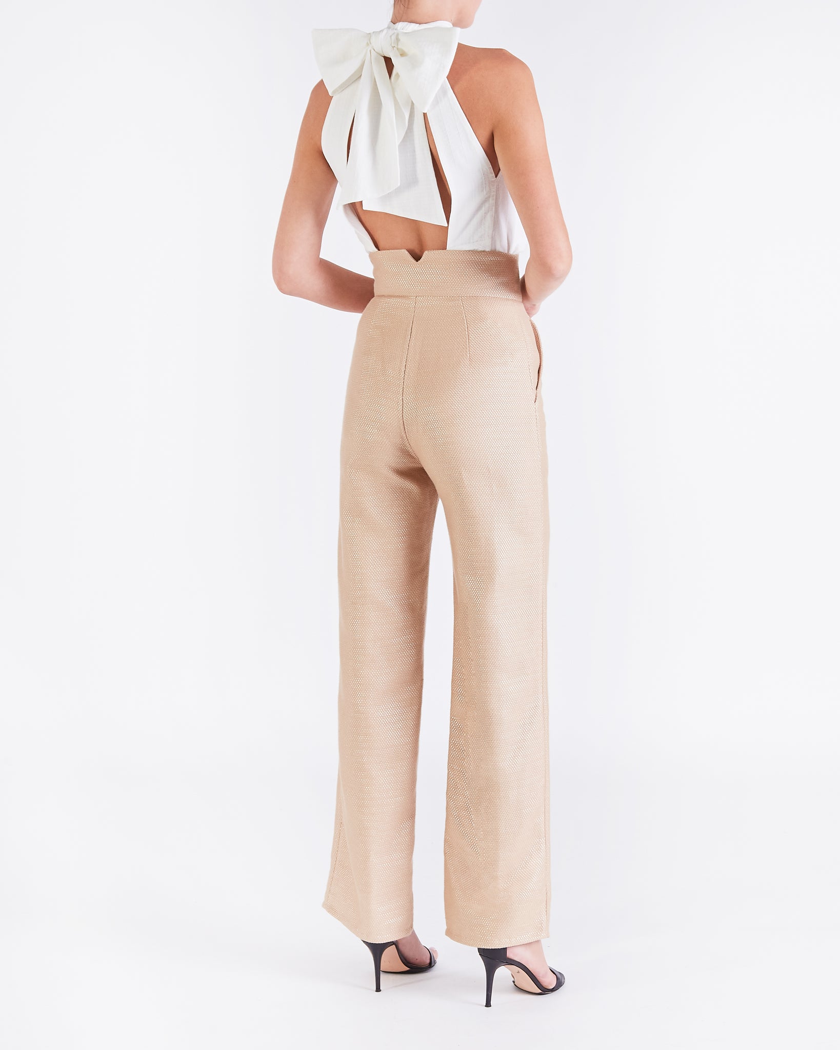 Nat WIDE LEG TROUSER - SUNFLOWER – SKIIM Paris