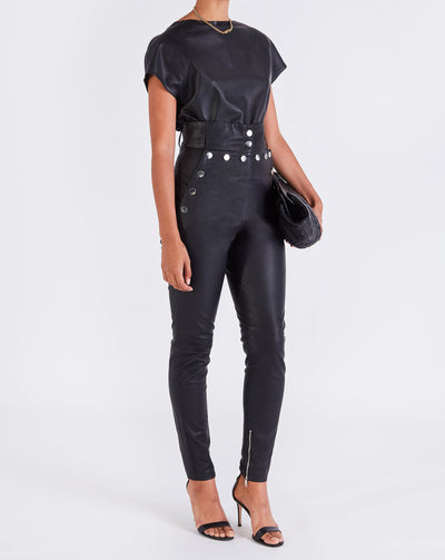 Trousers & Shorts - Buy leather high waist pant online