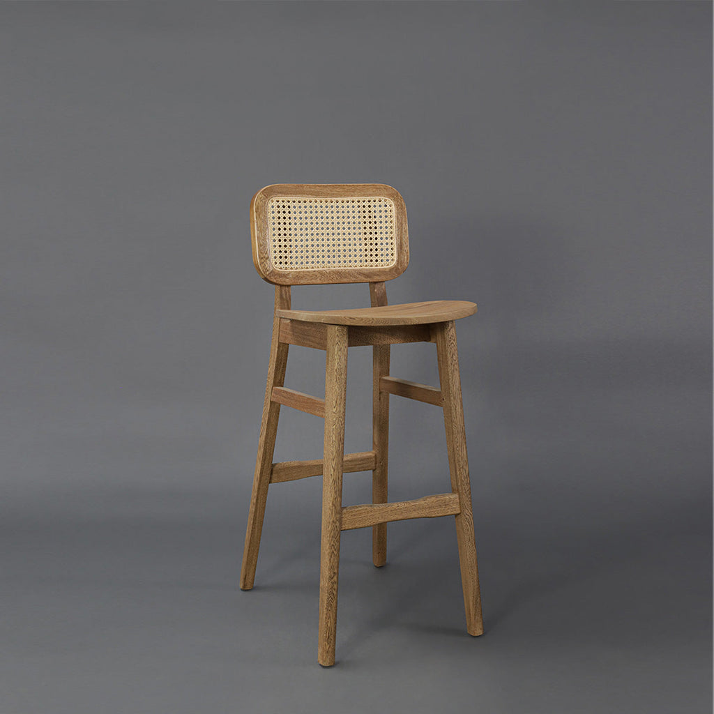 Silla de Barra Wooden Teca