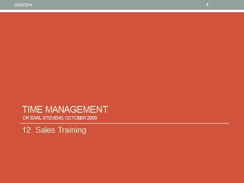 Time Management - Laura's Sample Store