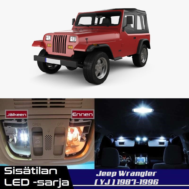 Päivitä autosi nykyaikaan – Jeep Wrangler (YJ) LED sarja – MixITMaxOy