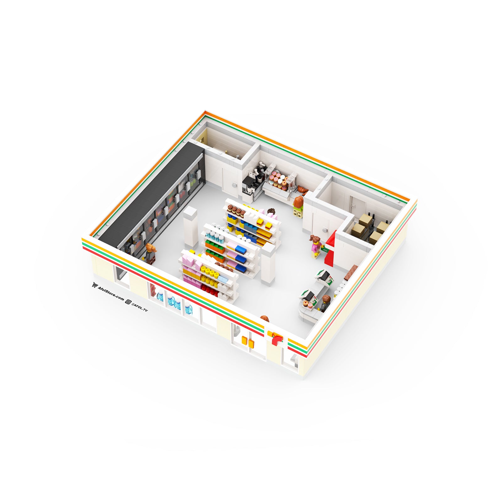 Grootte Vertellen Lezen LEGO® Convenience Store Interior Buildout Instructions (7 Eleven) – AFOL TV