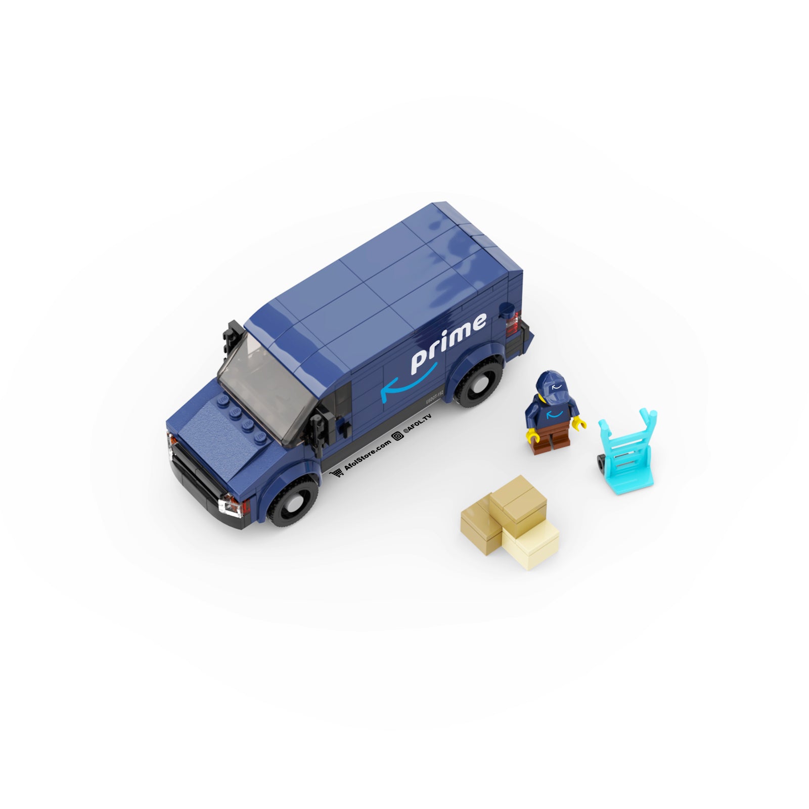 Lego Amazon Delivery Truck Instructions 6 Wide Afol Tv