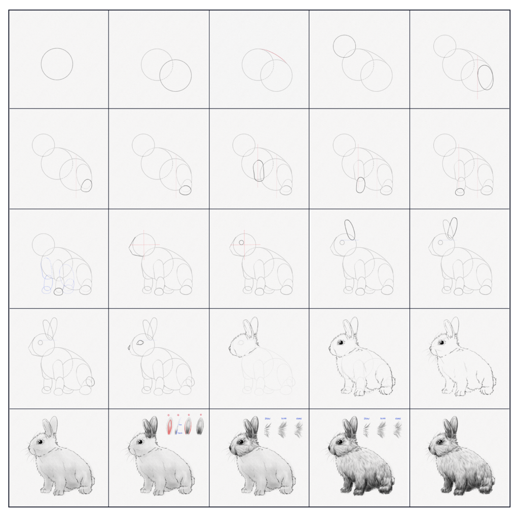 Comment dessiner un lapin facilement