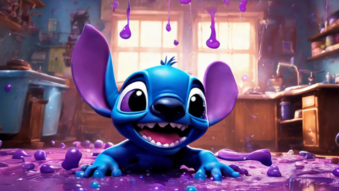 Stitch essaie de créer une potion de lévitation et finit par faire des dégâts