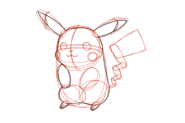 comment dessiner pikachu bébé facile