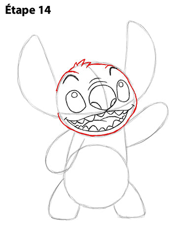 comment dessiner stitch facilement