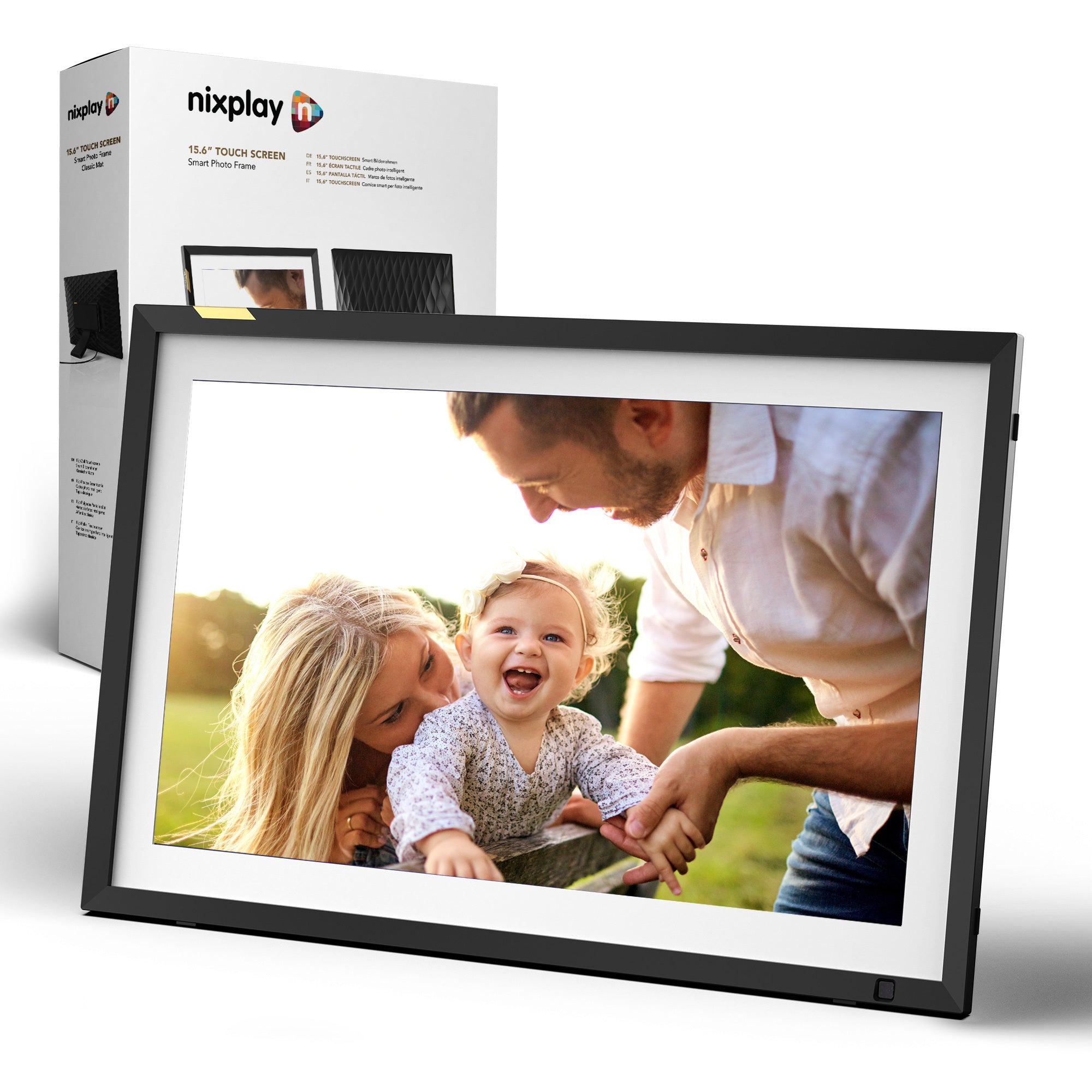 15.6-inch HD Widescreen Touch Screen Wi-Fi Digital Frame W15P - HD - Touch / Black / 15.6