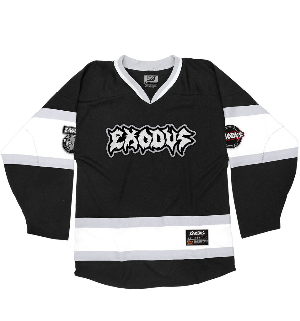 black and grey hockey jersey