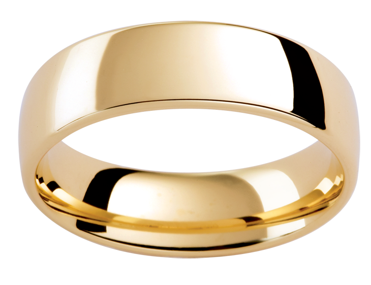 Mens 18ct yellow gold wedding ring – Mondial by Nadia
