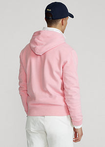 Sweat à capuche homme Ralph Lauren rose en molleton | Georgespaul