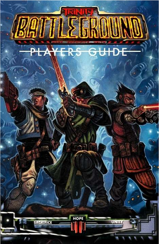 The cover of the Player's Guide shows three Psion heroes.